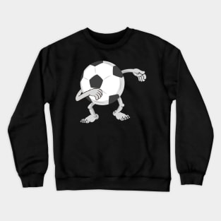 Funny dabbing soccer ball Crewneck Sweatshirt